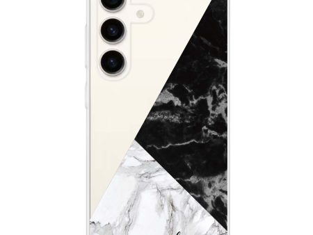 Black And White Marble Samsung Galaxy Ultra Clear Case Online Hot Sale