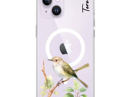 Warbler Whisper iPhone 14 Plus MagSafe Compatible Ultra Clear Case Online now