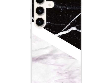 Black & White Marble Samsung Galaxy Ultra Clear Case on Sale