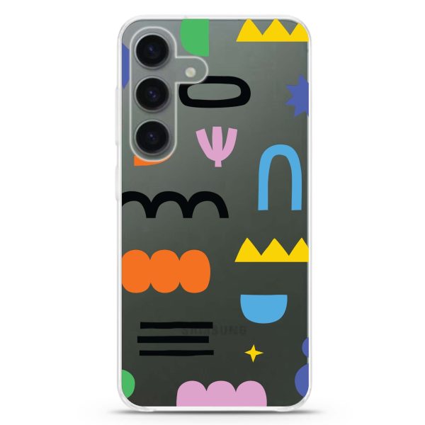 Abstract Doodles Pattern Samsung Galaxy Ultra Clear Case Online