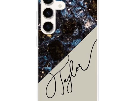 Black Marble Samsung Galaxy Ultra Clear Case For Cheap