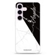 Black And White Marble Samsung Galaxy Ultra Clear Case Online