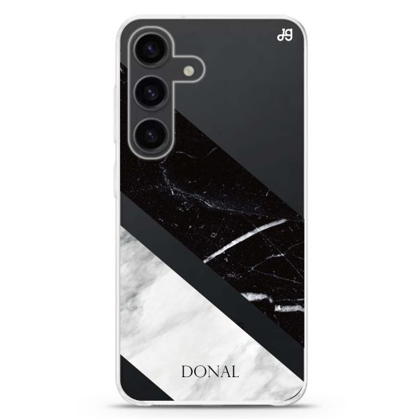 B & W Marble Samsung Galaxy Ultra Clear Case Discount