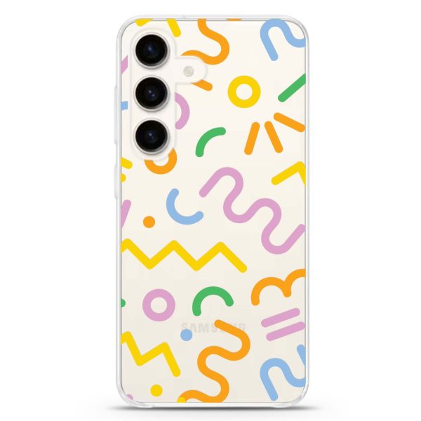 Abstract Doodles Samsung Galaxy Ultra Clear Case Hot on Sale