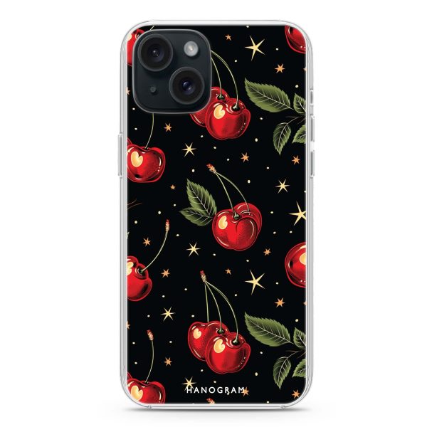 Cherry Harmony iPhone 15 Ultra Clear Case Hot on Sale