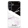 Black & White Marble Samsung Galaxy Ultra Clear Case on Sale