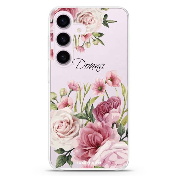 Beautiful Flowers Samsung Galaxy Ultra Clear Case For Discount