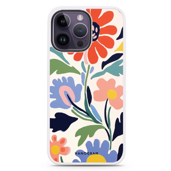 Brushed Blossoms iPhone 13 Pro Max Impact Guard Bumper Case For Sale