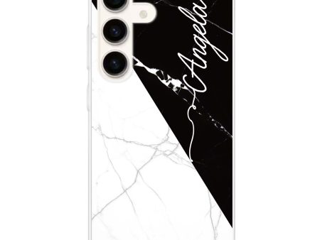 Black And White Marble Samsung Galaxy Ultra Clear Case Online