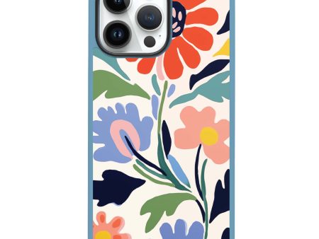 Brushed Blossoms iPhone 13 Pro Max Impact Guard Bumper Case For Sale