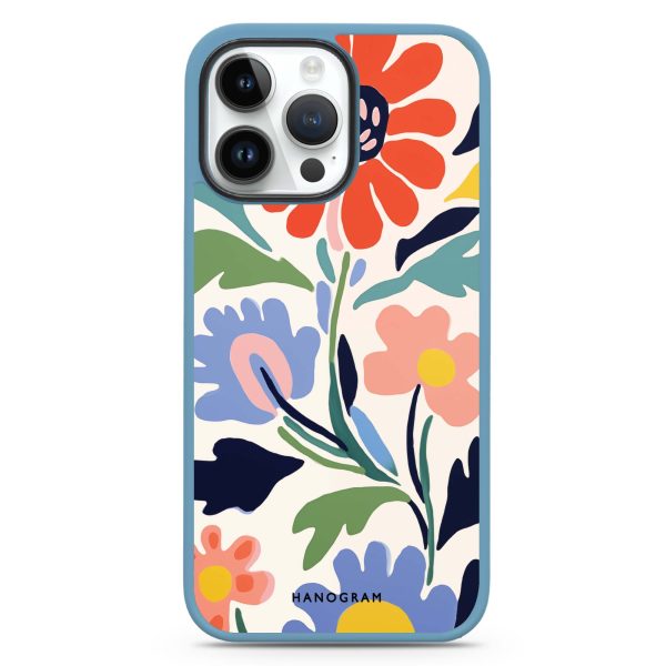 Brushed Blossoms iPhone 13 Pro Max Impact Guard Bumper Case For Sale