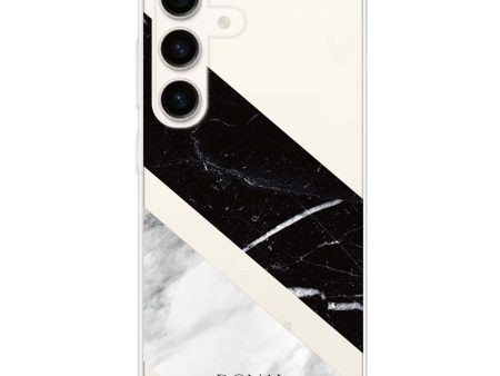 B & W Marble Samsung Galaxy Ultra Clear Case Discount