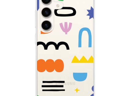 Abstract Doodles Pattern Samsung Galaxy Ultra Clear Case Online