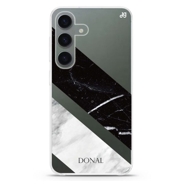 B & W Marble Samsung Galaxy Ultra Clear Case Discount