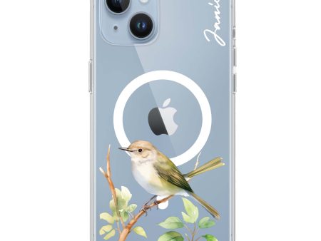 Warbler Whisper iPhone 14 MagSafe Compatible Ultra Clear Case Cheap