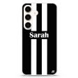 Black and white Stripes Samsung Galaxy Ultra Clear Case Sale