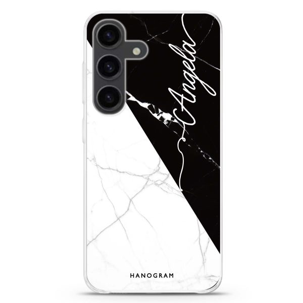 Black And White Marble Samsung Galaxy Ultra Clear Case Online