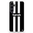 Black and white Stripes Samsung Galaxy Ultra Clear Case Sale