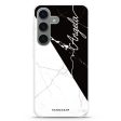 Black And White Marble Samsung Galaxy Ultra Clear Case Online