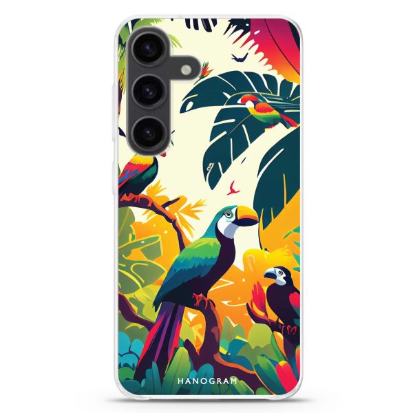 Tropical birds Samsung Galaxy Ultra Clear Case Supply