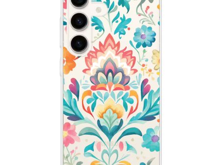 Watercolor Floral Samsung Galaxy Ultra Clear Case For Sale