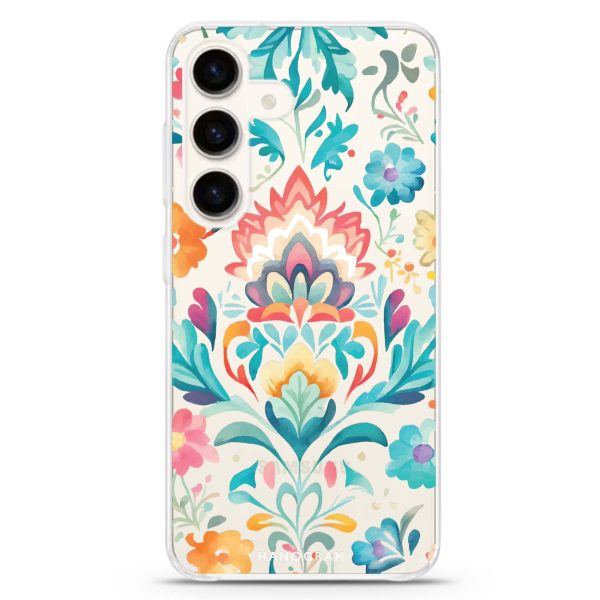 Watercolor Floral Samsung Galaxy Ultra Clear Case For Sale