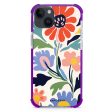 Brushed Blossoms iPhone 14 MagSafe Compatible Ultra Shockproof Case on Sale