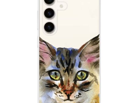 Watercolour Cat Samsung Galaxy Ultra Clear Case Supply