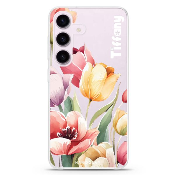 Watercolor tulip Samsung Galaxy Ultra Clear Case For Discount