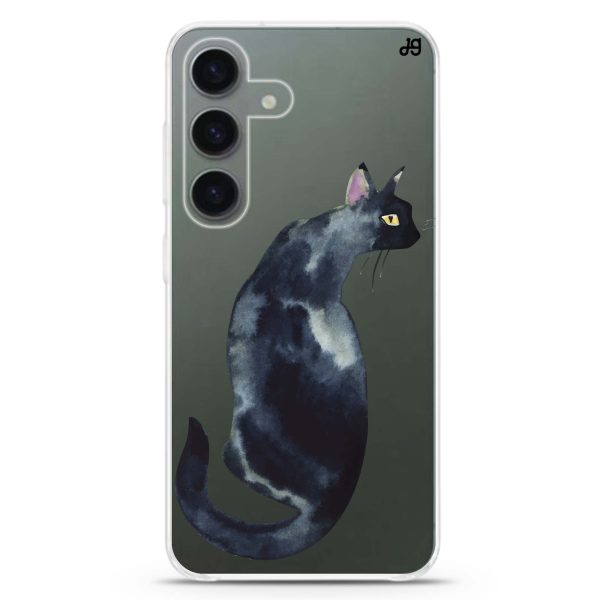 Watercolour Cat Samsung Galaxy Ultra Clear Case For Cheap