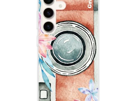 Watercolor Camera Samsung Galaxy Ultra Clear Case Sale