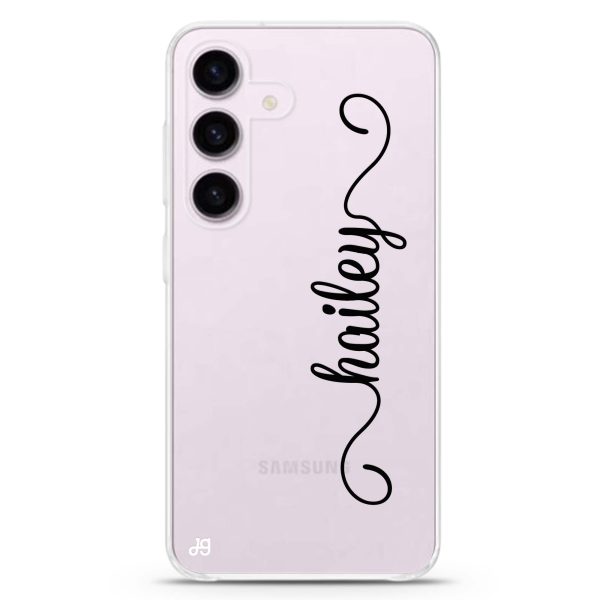 Vertical Cursive Handwritten Samsung Galaxy Ultra Clear Case Sale