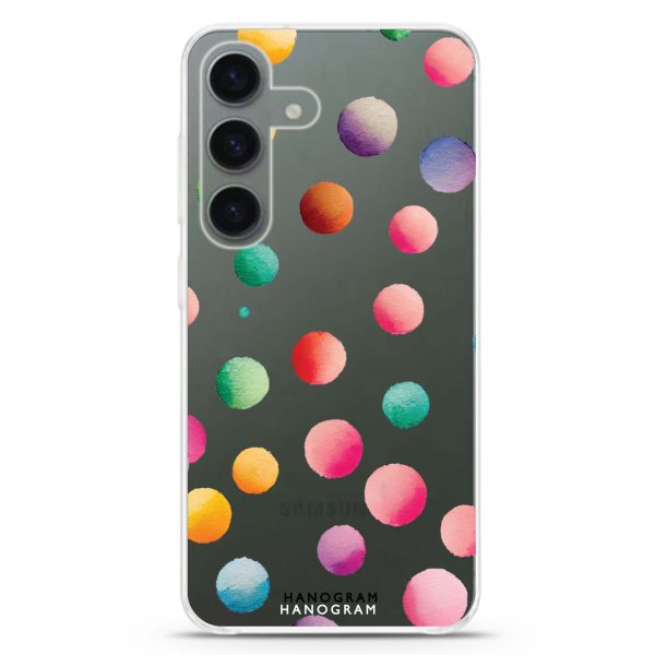 Watercolour Polka Dot Samsung Galaxy Ultra Clear Case Online now