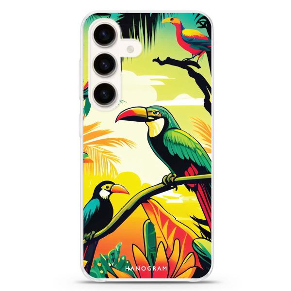 Tropical birds Samsung Galaxy Ultra Clear Case Online