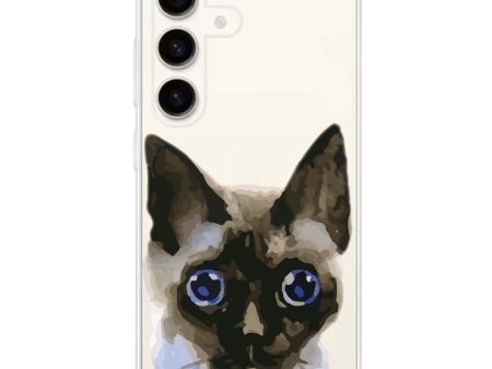 Watercolour Cat Samsung Galaxy Ultra Clear Case Online Sale