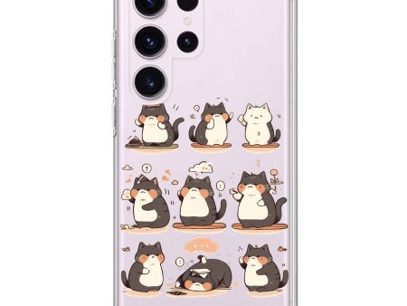 Zen Meowster Samsung Galaxy Ultra Clear Case For Sale