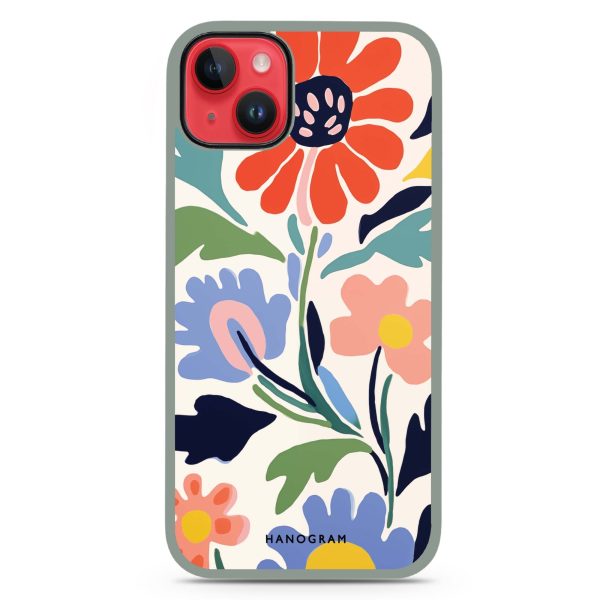 Brushed Blossoms iPhone 13 Mini Impact Guard Bumper Case Online Hot Sale