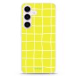 Yellow Checked Pattern Samsung Galaxy Ultra Clear Case Online Sale