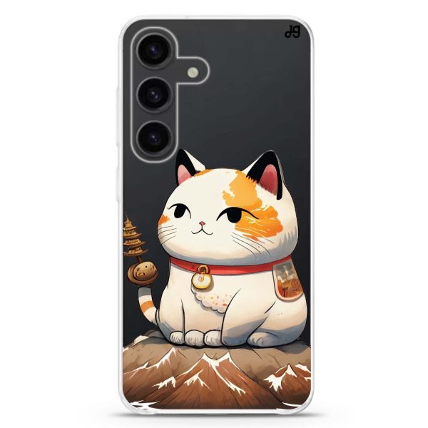 A Cute Cat Samsung Galaxy Ultra Clear Case Online now