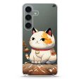 A Cute Cat Samsung Galaxy Ultra Clear Case Online now