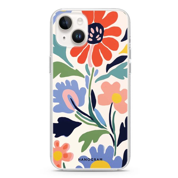 Brushed Blossoms iPhone 13 Mini Ultra Clear Case Cheap