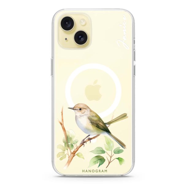 Warbler Whisper iPhone 15 MagSafe Compatible Ultra Clear Case on Sale