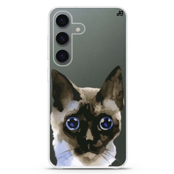 Watercolour Cat Samsung Galaxy Ultra Clear Case Online Sale