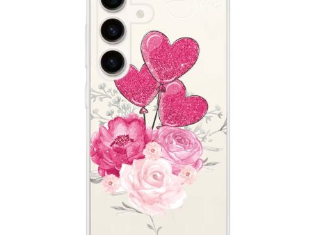 Sweet Heart With Rose Samsung Galaxy Ultra Clear Case Online