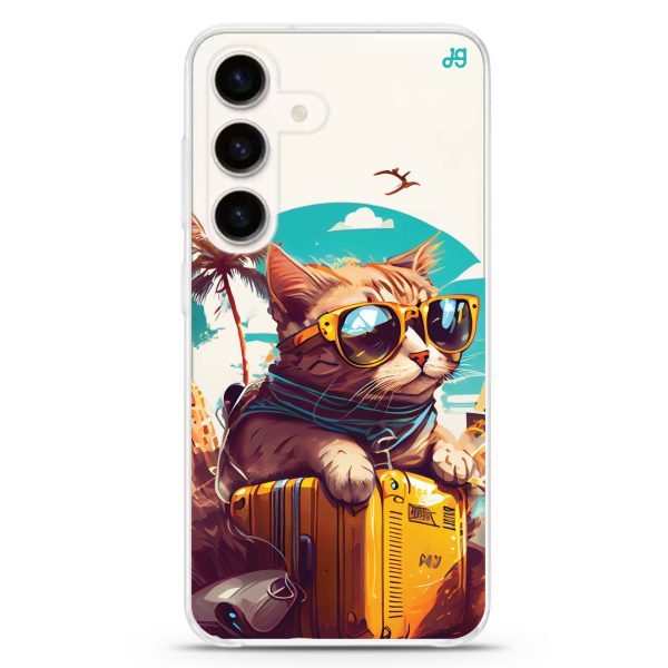 Travel Cat Samsung Galaxy Ultra Clear Case Fashion