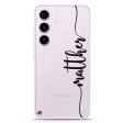 Vertical Script Handwritten Custom Samsung Galaxy Ultra Clear Case Online Sale