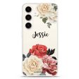 Vintage Floral Samsung Galaxy Ultra Clear Case Cheap