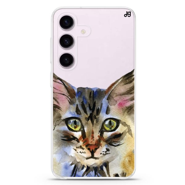 Watercolour Cat Samsung Galaxy Ultra Clear Case Supply