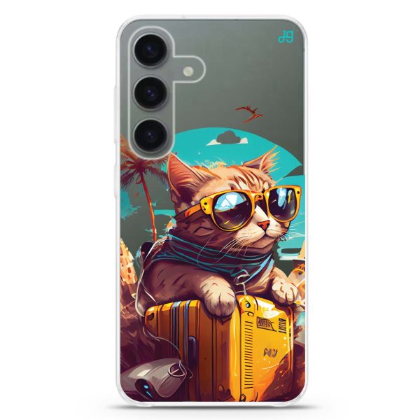 Travel Cat Samsung Galaxy Ultra Clear Case Fashion