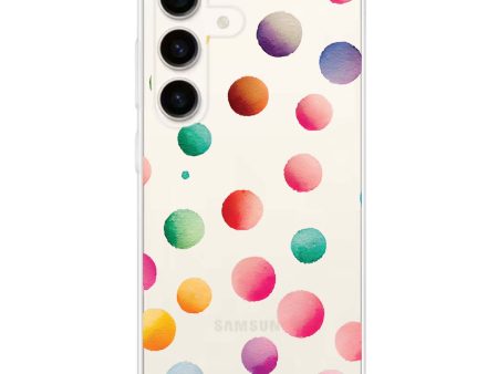 Watercolour Polka Dot Samsung Galaxy Ultra Clear Case Online now